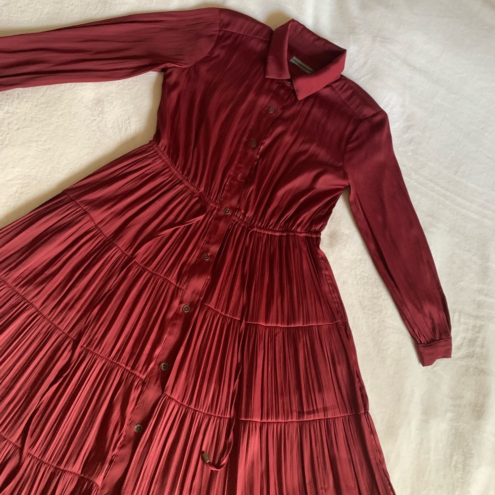 Anthropologie Plum Color Formal Dress